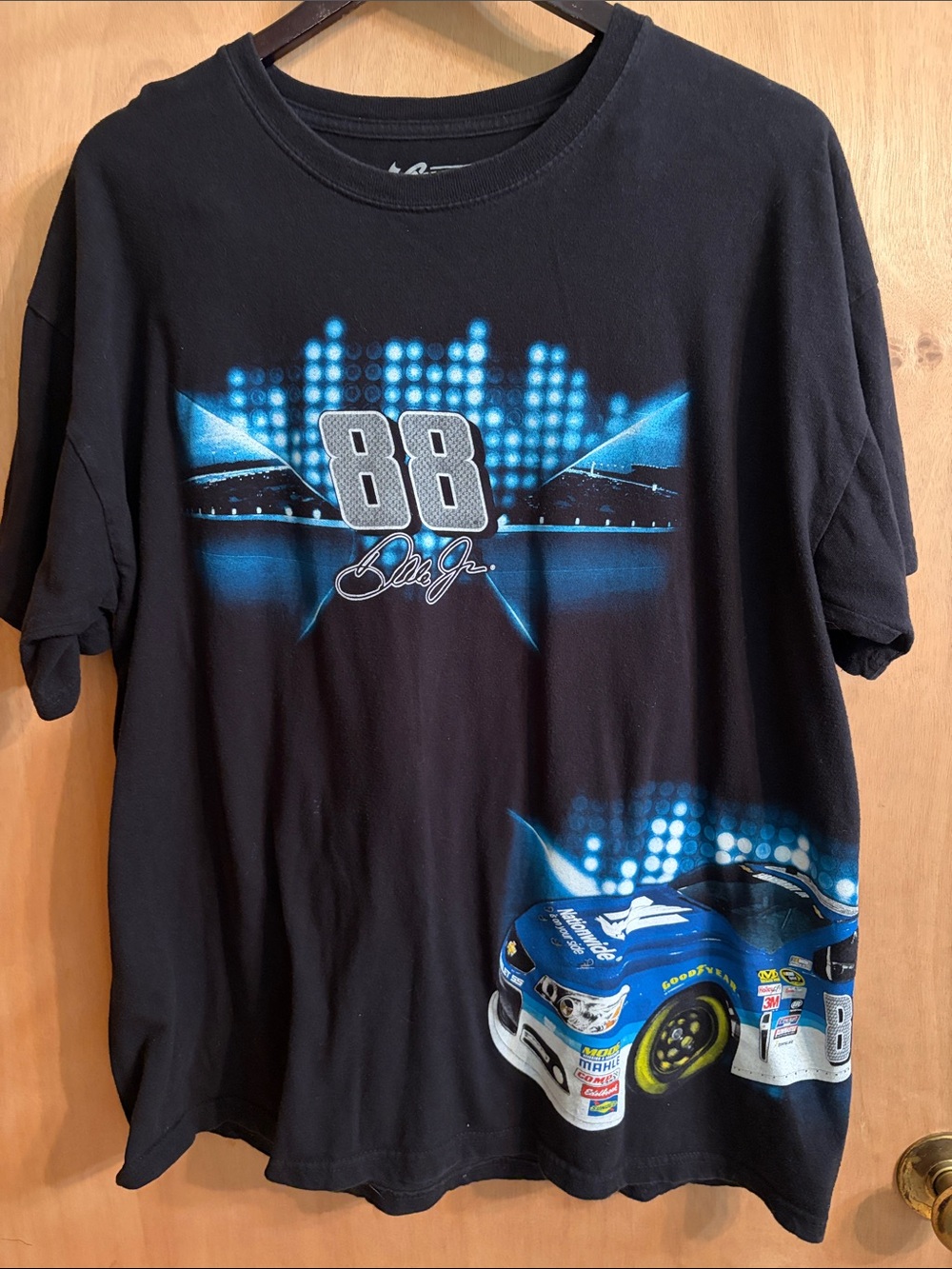 Chase Authentics Dale Earnhardt Jr #88 Black Tee Race Car Double Graphic XL 2015